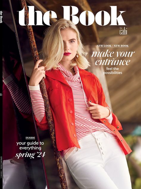 Cabi - Spring 2024 The Book - Page 1 Cabi Spring 2024 Outfits, Cabi Spring 2024, Cabi Fashion, Cabi Clothes, Cabi Clothing, White Jeans Outfit, Jeans Outfit, Spring Looks, Spring 2024