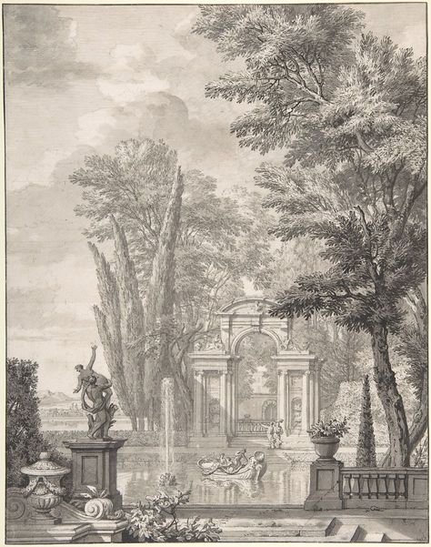 Isaac de Moucheron | Landscape with Architecture | The Met Architecture Artists, Baroque Decor, Scenic Wallpaper, Architecture Poster, Architectural Prints, Landscape Artist, Design Museum, Vintage Wall Art, Of Wallpaper