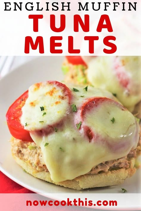 English Muffins Sandwich, Campari Tomatoes, English Muffin Recipes, French Toast Casserole Overnight, Cold Sandwiches, Canned Tuna, Easy Fish Recipes, Tuna Melts, English Muffins