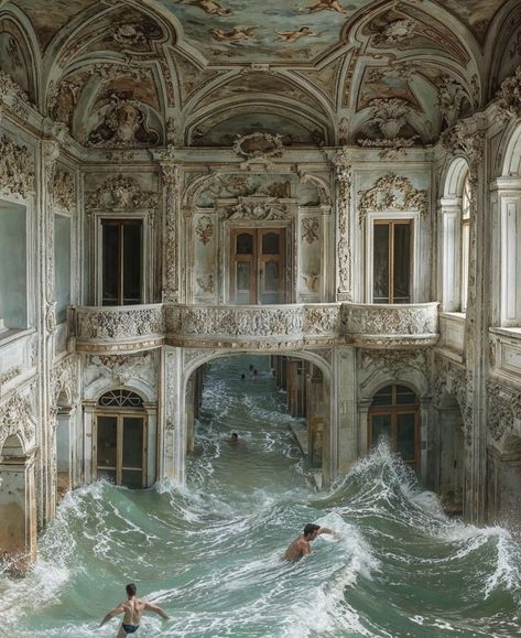 Baroque Swimming Pools Have Us Swooning – Moss and Fog Baroque Interior Design, Celestial Room, Baroque Interior, Types Of Architecture, Who Asked, Dream Pools, Space Place, Baroque Architecture, Rococo Style