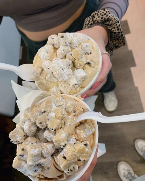 Cookie Dough Ice Cream Aesthetic, Cookie Dough Aesthetic, Cookie With Ice Cream, Homemade Cookie Dough Ice Cream, Cookie And Ice Cream, Ice Cream Cookie Dough, Ice Cream And Cookies, Cookie Dough Desserts, Homemade Cookie Dough