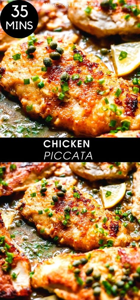 Lemon Chicken Marsala, Chicken Piccata No Wine, Chicken Piccata With White Wine Lemon Sauce, Chicken Pacata Easy, Oven Chicken Piccata, Lemon Chicken Capers Recipe, Chicken Piccata With Mushrooms, Chicken Piccata Sauce Recipe, Paleo Chicken Piccata Recipe