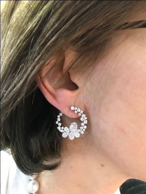 April 27, Crystal Stud Earrings, Flower Jewelry, Diamond Hoop Earrings, Gorgeous Jewelry, Diamond Jewellery, Sterling Silver Earrings Studs, Ear Jewelry, Round Earrings