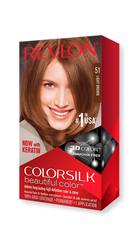 Colorsilk Beautiful Color™ Permanent Hair Color - Revlon Revlon Hair Color, Ammonia Free Hair Color, How To Dye Hair At Home, Revlon Colorsilk, Revlon Color, Revlon Professional, Carols Daughter Products, 3d Color, Color Conditioner