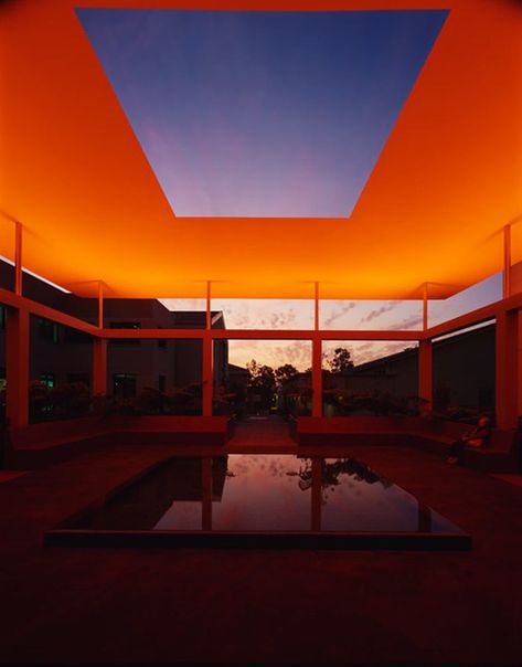 IV. Of Light and Shadow - Fundamentals of Architecture for beginners (Juhani Pallasmaa and Steven Holl on Enmeshed Experience) | Blogs | Archinect James Turrell Guggenheim, James Turrell Architecture, James Turrell Art, Night Park, Sunset Garden, 1980s Decor, Pomona College, Mesa Home Office, James Turrell