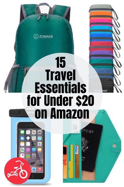 15 Travel Essentials for Under $20 on Amazon - Tinybeans Best Travel Gadgets, International Travel Essentials, Travel Essentials List, Amazon Travel, Travel Umbrella, Travel Finds, Travel Must Haves, Travel Gadgets, Travel Essentials For Women