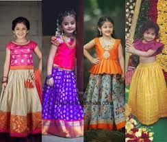 Dress For Navratri, Pattu Langa For Kids, Navratri Colours, Colors And Their Meanings, Kids Saree, Pattu Pavadai Designs, Pattu Langa, Kids Indian Wear, Garba Dress