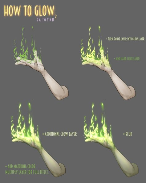 Digital Art Tips, الفن الرقمي, Green Fire, Drawing Help, Art Help, Digital Painting Tutorials, Drawing Refs, Tutorials Drawing, Poses References