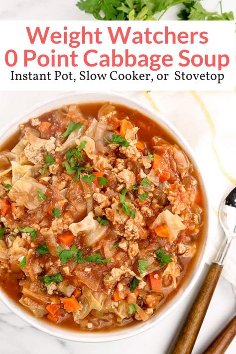 Zero Point Cabbage Soup, Ground Turkey And Cauliflower Rice, Turkey And Cauliflower Rice, Ground Turkey And Cauliflower, Weight Watchers Cabbage Soup, Healthy Cabbage Soup, Cabbage Soup Crockpot, Ground Turkey Soup, Whole30 Meals