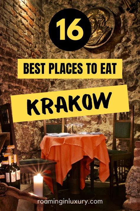 list of the best places to eat in krakow Krakow Poland Food, City Break Outfit Summer, Krakow Food, Krakow Poland Travel, Krakow Travel, Poland Food, Poland Travel, Krakow Poland, Cheap Eats