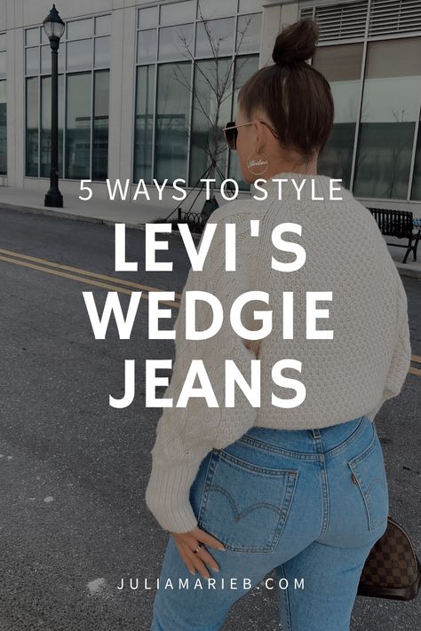 Levi Wedgie Jeans Outfit, Levis Wedgie Straight Jeans Outfit, Wedgie Jeans Outfit, Levis Women Outfits, Levi 501 Jeans Women, Levi Wedgie Jeans, 501 Outfit, Levi Jeans Outfit, Levi Wedgie Straight Jeans