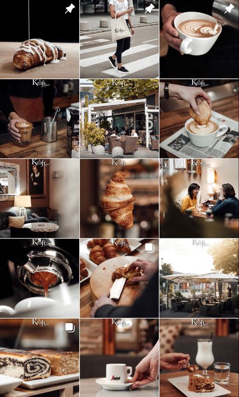 Cafe Instagram Posts Design, Cafe Instagram Feed Ideas, Cafe Content Ideas, Coffee Instagram Feed, Cafe Instagram Feed, Coffee Shop Instagram Feed, Coffee Shop Marketing, Food Photography Dessert, Instagram Cafe