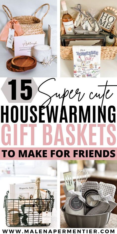 Housewarming Gift Basket Ideas, Gift Basket Ideas For Friends, Housewarming Gift Ideas First Home, Welcome Home Basket, Kitchen Gift Baskets, Housewarming Basket, Apartment Warming Gifts, First Apartment Gift, Housewarming Gift Basket