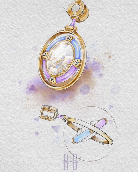 Jewelry Designer Aesthetic, Magic Jewelry, Gold Fantasy Pendant Jewelry, Jwelery Designs Drawing, Jewelry Illustration Sketch, How To Design Jewelry Sketch, Jewellery Designing Sketches, Pendant Sketch Jewelry Design, Stylish Jewelry Accessories