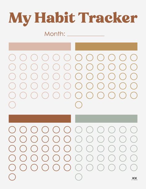 Habit Tracker Monthly Printable, Habit Planner Free Printable, Good Notes Habit Tracker, Monthly Tracker Template, Cute Habit Tracker Printable, Good Notes Habit Tracker Template, Daily Tracker Template, Monthly Habit Tracker Template, Yearly Habit Tracker Printable