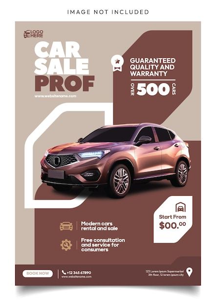 Editable car sales flyer template with s... | Premium Vector #Freepik #vector Car Dealership Ads, Car Sales Flyer Design, Flyer Car, Sales Flyer, Graphic Design Posters Layout, Car Advertising Design, Insurance Sales, Mobile App Design Inspiration, Luxury Car Rental