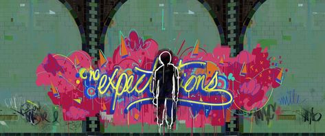 No Expectations, 2d Illustration, Miles Morales Spiderman, Spiderman Spider, Spray Paint Art, Graffiti Wallpaper, Seni Cat Air, Miles Morales, Spiderman Art