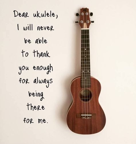 Dear ukulele, I will never be able to thank you enough for always being there for me. Black Acoustic Guitar, Ukulele Photography, Guitar Quotes, Ukulele Art, Cool Ukulele, Ukulele Strings, Ukulele Music, Ukulele Tabs, Guitar Kits