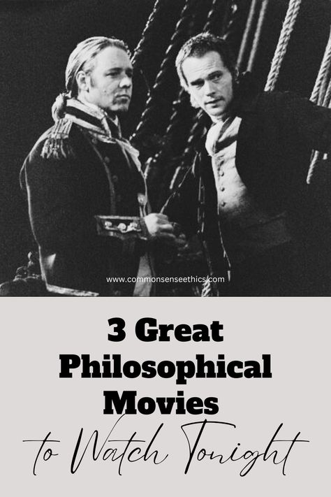 This is why Master and Commander, My Dinner With Andre, and The Reader top the list of greatest philosophical and thought-provoking films. #movies #periodpieces #philosophy Philosophy Movies, Philosophical Movies, My Dinner With Andre, Master And Commander, Philosophical Questions, Films Movies, My Philosophy, Common Sense, Self Development