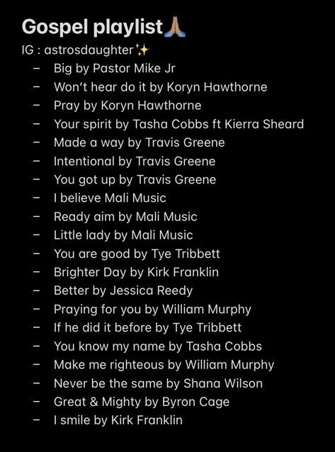 Gospel Rap Playlist, Black Gospel Music Songs, Gospel Playlist Names, Christian Playlist Names Ideas, Gospel Playlist Cover, Christian Playlist Names, Gospel Songs Playlist, Gospel Music Playlist, Gospel Playlist