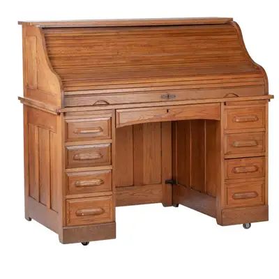 1stdibs: Antique and Modern Furniture, Jewelry, Fashion & Art Office Desk With Drawers, Diy Log Cabin, Antique Desks, Early American Furniture, Victorian Desk, Rolling Desk, Antique Oak Furniture, Bedroom Design Inspiration, British Furniture