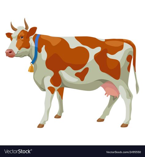 Cow Side View, Cow Cartoon Images, Brown And White Cow, Spotted Cow, Cow Cartoon, Inkscape Tutorials, Love Images With Name, Logo Illustration Design, Photoshop Backgrounds Backdrops