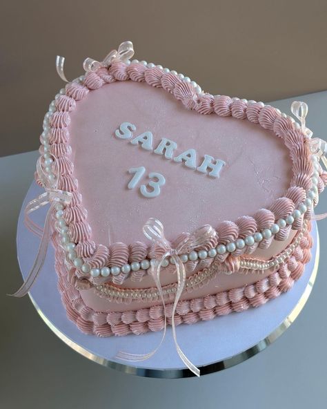 Pretty in pink for a special 13th birthday! 💖🎂 This Lambeth cake was all about delicate piping, pastel vibes, and sweet elegance for a lovely young lady. Perfect for those who love classic designs with a modern twist! ✨ DM to order your custom cake creation! 🎉 #LambethCake #BirthdayCake #CustomCakesByAna #SydneyCakes #PinkVibes #acdnmember #penrithcakes Cake For Girls Birthday 13, 13th Bday Cake Ideas, 13 Birthday Cake Girl, Birthday Cakes For 13th Birthday Girl, Teen Girl Birthday Cakes, Cake For 13th Birthday Girl, Cakes For 13th Birthday Girl, Pretty Birthday Cakes For Teens, Birthday Cake 13 Girl