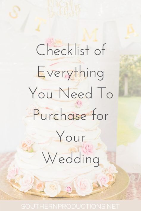 Wedding Checklist Items to Purchase Wedding Assistant, Mississippi Wedding, Wedding Planner Binder, Wedding Planning Timeline, Wedding List, Wedding Planning Guide, Wedding Planning Checklist, Wedding Organization, Wedding Checklist