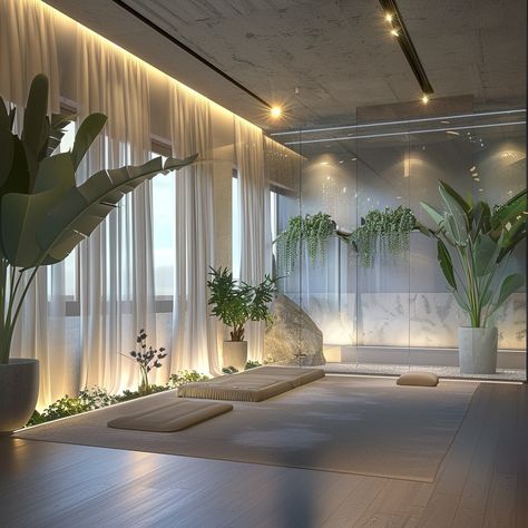 My Images Yoga Salon Design, House Yoga Room, Wellness Area At Home, Yoga Room In House, Yoga Center Design Interior, Zen Massage Room, Wellness Room Design, Holistic Interior Design, Yoga Room Ideas Zen Space