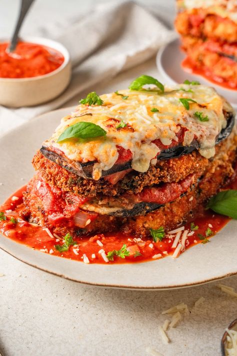 Chicken Eggplant Parmesan Baked, Chicken Eggplant Parmesan, Food With A Twist, Chicken Eggplant, Eggplant Parmesan Recipe, Breaded Chicken Recipes, Eggplant Parmesan Baked, Eggplant Recipes Parmesan, Best Macaroni Salad