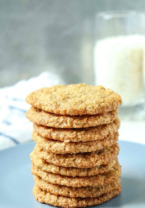 Flourless Oatmeal Cookies, Oatmeal Coconut Cookies, Coconut Oatmeal, Cooking Oatmeal, Brownies Cookies, Almond Flour Recipes, Coconut Cookies, Gluten Free Cookies, Oatmeal Cookies