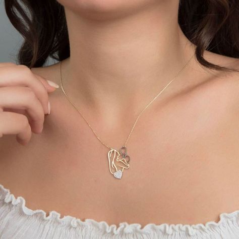 Turkey Necklace, Gifts For Mothers Day, Gold Necklace For Women, Gifts For Mothers, Baby Necklace, Solid Gold Necklace, 14k Gold Necklace, Gold Necklace Women, Best Jewelry