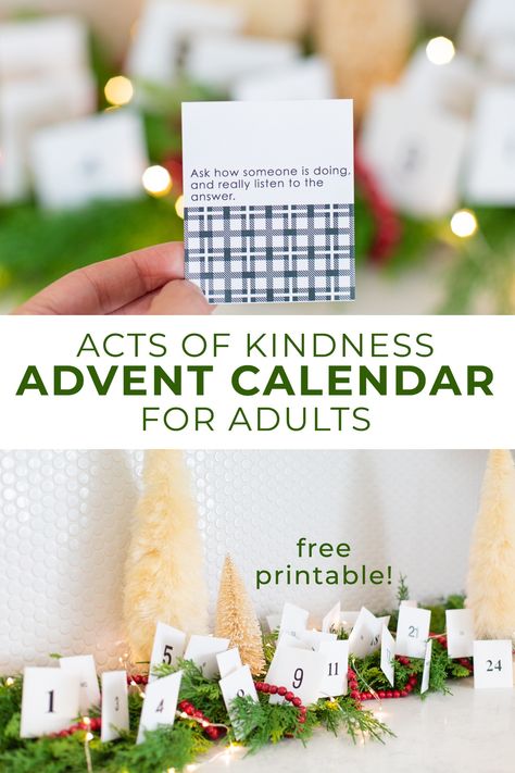 Wellness Advent Calendar, Advent Calendar For Adults, Kindness Advent Calendar, Adult Advent Calendar, Printable Advent Calendar, Small Ideas, Diy Advent Calendar, Wrong Number, Printable Numbers