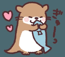 Kawaii Otter Drawing, Cute Otter Illustration, How To Draw Otter, Otter Cute Art, Cute Bear Doodle, Otters Drawing, Cute Otter Art, Otter Doodle, Cute Otter Drawing