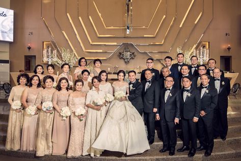 Grand Blush and Rose Gold Wedding | Philippines Wedding Blog Principal Sponsors Wedding Attire, Ninang Dress For Wedding Philippines, Principal Sponsor Dress For Wedding, Old Rose Gown, Principal Sponsors Gown, Wedding Sponsors, Blush And Rose Gold Wedding, Wedding Rose Gold Theme, Bridal Themes