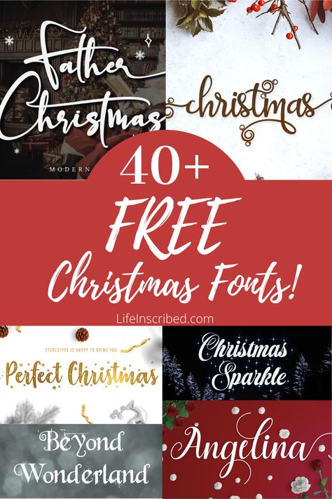 Hop on over for a huge list of awesome free Christmas fonts! Some are snowy, some are glittery. Some are old fashioned, some are modern calligraghy. All are perfect for your Christmas crafts this year! Nightmare Before Christmas Font, Christmas Fonts Alphabet, Fonts Dafont, Best Canva Fonts, Christmas Fonts Free, Merry Christmas Font, Bubble Letter Fonts, Fonts Cursive, Fonts Handwriting Alphabet