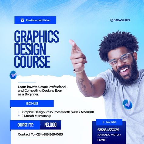 Course Flyer Design Inspiration, Course Banner Design, Course Advertisement Design, Course Poster Design Ideas, Graphic Design Course Poster, Graphic Design Training Flyer, Graphic Design Flyer Marketing, Course Creative Ads, Tech Flyer Design