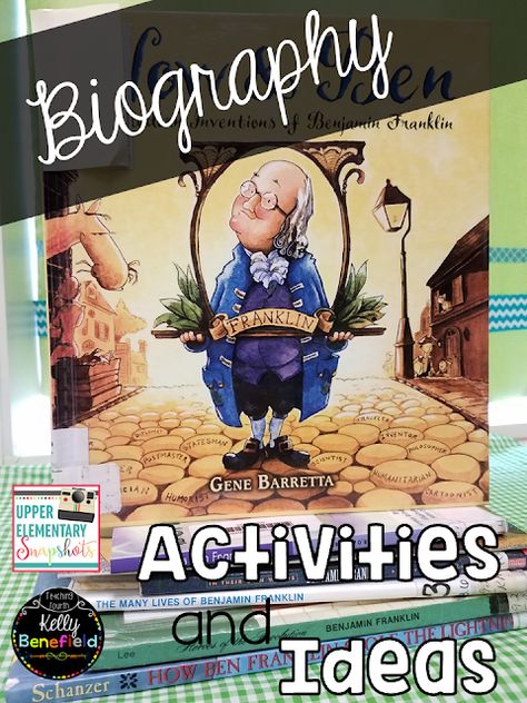 Teaching Biographies: Activities and Ideas | Upper Elementary Snapshots Teaching Biographies, Biography Lesson, Elementary Language Arts, Biography Activity, Library Lessons Elementary, Elementary Language Arts Activities, Language Arts Activities, Elementary History, Nonfiction Activities