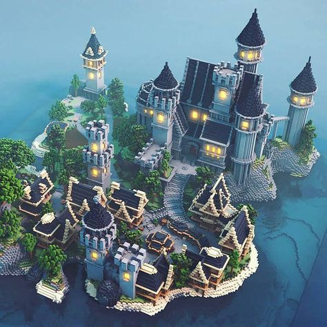 Minecraft Castle Build, Chalet Minecraft, Château Minecraft, Mansion Minecraft, Minecraft Castle Blueprints, Villa Minecraft, Minecraft Castle Designs, Minecraft Kingdom, Minecraft Welten