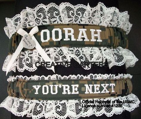 Usmc Wedding, Marine Corps Wedding, Army Wedding, Marine Wedding, Folk Wedding, Military Wedding, Themed Weddings, Wedding Garter Set, Military Love