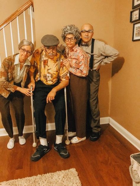 Old people costumes- you can never go wrong. Old People Costume, Granny Costume, Old Man Costume, Spirit Halloween Costumes, Old Lady Costume, Best Couples Costumes, Halloween Costume Idea, Couple Costumes, Halloween Wigs