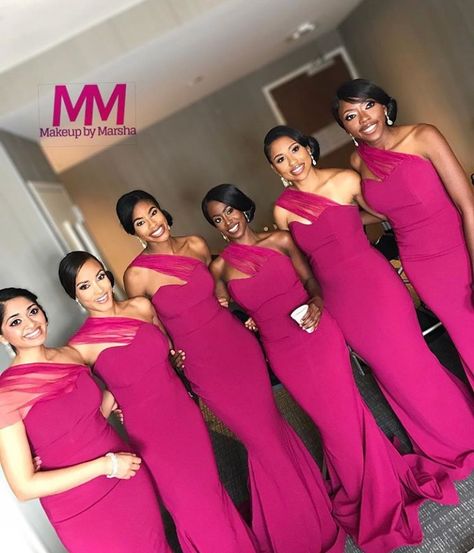 Follow us @SIGNATUREBRIDE on Instagram and Twitter and on FACEBOOK @ SIGNATURE BRIDE MAGAZINE Bridesmaid Dresses One Shoulder, African Bridesmaid Dresses, Mermaid Bridesmaid, One Shoulder Bridesmaid Dresses, One Shoulder Bridesmaid, Bridesmaid Attire, Maid Of Honour Dresses, Mermaid Bridesmaid Dresses, Dresses One Shoulder