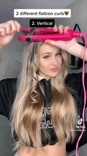 Hairstyles Casual, Curl Hair With Straightener, Professional Hair Straightener, Wedding Hairstyles Medium Length, Hair Curling Tips, Curled Hair, Hairstyles Homecoming, Flat Iron Curls, Beach Hairstyles For Long Hair