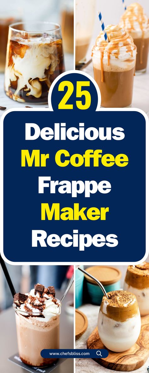 25+ Delicious Mr Coffee Frappe Maker Recipes for Every Occasion! – ChefsBliss Me Coffee Frappe Recipes, Mr Coffee Recipes, Mr Coffee Frappe Recipes, Diy Frappe Recipes At Home, Mr Coffee Frappe Maker Recipes, Ninja Coffee Maker Recipes, Diy Frappe, Nutella Frappe, Coffee Machine Recipes