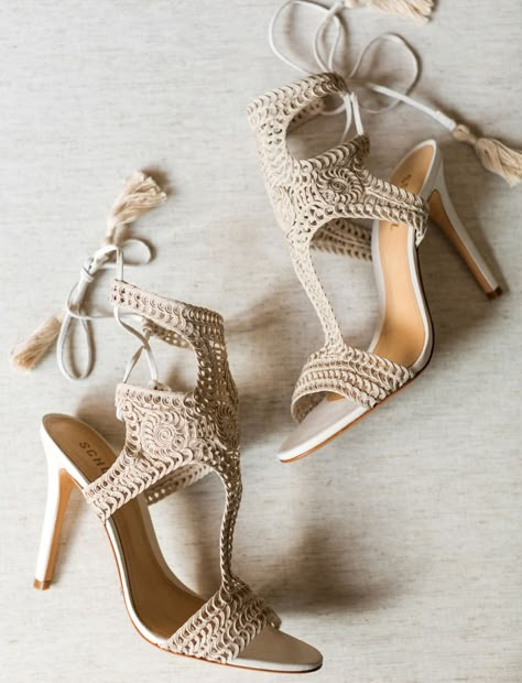 Rustic + Boho Wedding with a Sweet Southern Backdrop - Green Wedding Shoes Bohemian Wedding Shoes, Rustic Wedding Shoes, Backdrop Boho, Boho Heels, Boho Wedding Shoes, Wedding Shoes Sandals, Stile Boho Chic, Fun Wedding Shoes, Rustic Boho Wedding