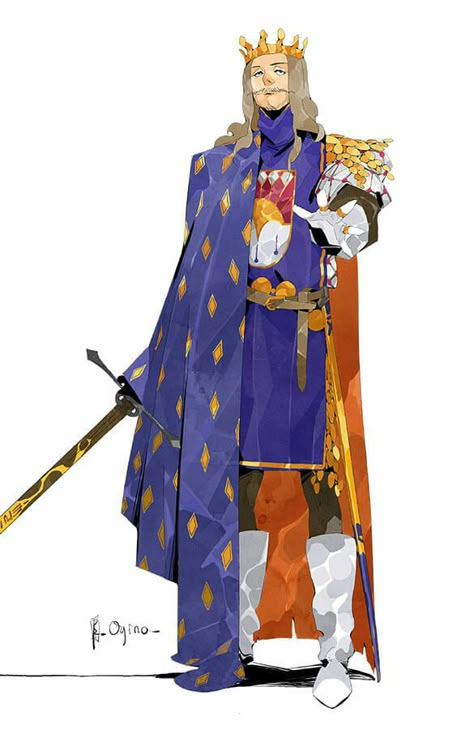 Legend of King Arthur - The King King Arthur Concept Art, Knights Of The Round Table, King Drawing, Arthur Pendragon, King Arthur, Character Design Male, Character Design References, Dnd Characters, The Villain