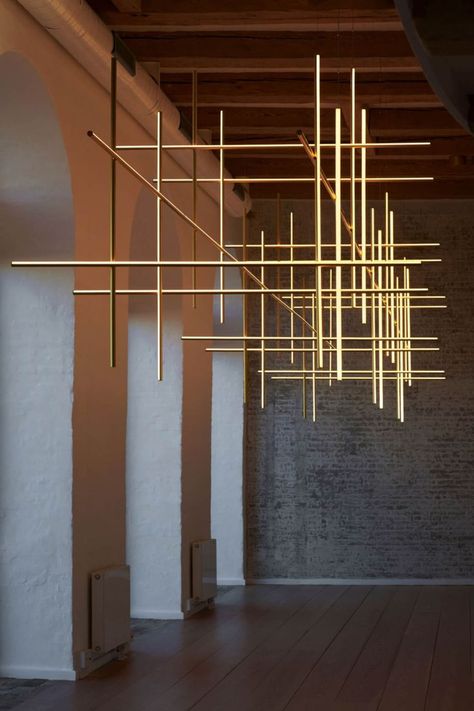 Flos Coordinates pendant Lobby Lighting, Decorative Lighting, Strip Lights, Industrial Lighting, Contemporary Lighting, Lighting Ideas, Lighting System, Led Strip Lighting, Ceiling Design