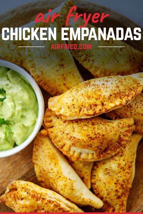 Chicken Pie Crust, Air Fryer Empanadas, Southern Cooking Soul Food, Power Air Fryer Recipes, Homemade Empanadas, 2023 Meals, Cooking Soul Food, Chicken Empanadas, Chicken And Cheese