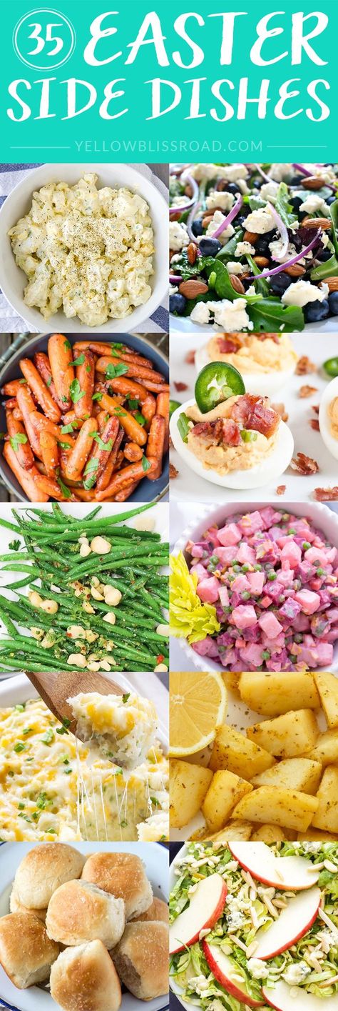 35 Easter Side Dishes - NEW for 2016! Lunch Ideas For A Crowd, Dinner Ideas For A Crowd, Easter Lunch Ideas, Easter Dinner Sides, Easter Dinner Ideas, Easter Sides, Easter Side Dishes, Easter Appetizers, Easter Dishes