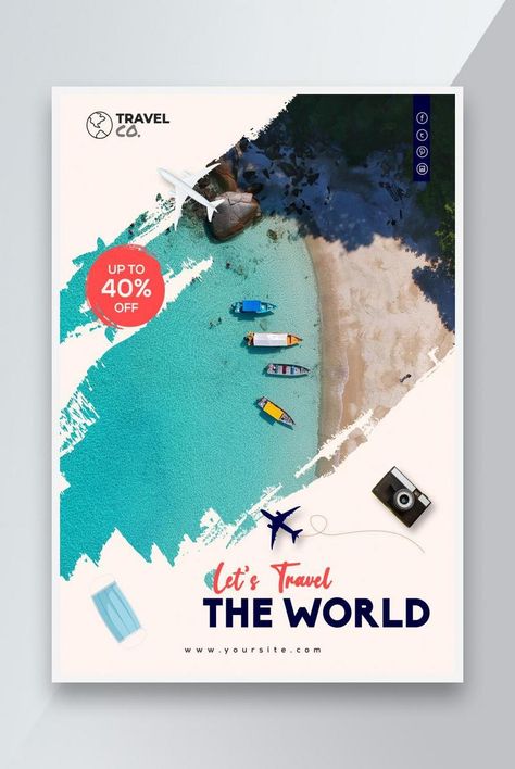 Attractive holiday Summer travel and tourism flyer template or poster design #pikbest#templates Tourism Flyer, Tourism Design, Tourism Poster, Travel Ads, Graphic Design Flyer, Background Drawing, Holiday Background, Holiday Summer, Psd Template Free